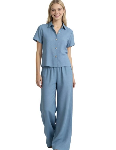 Conjunto Camisa botones estrella + pantalón