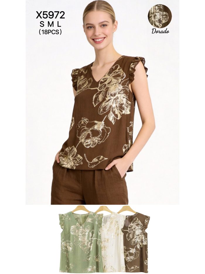 Fleurs supérieures à effet doré