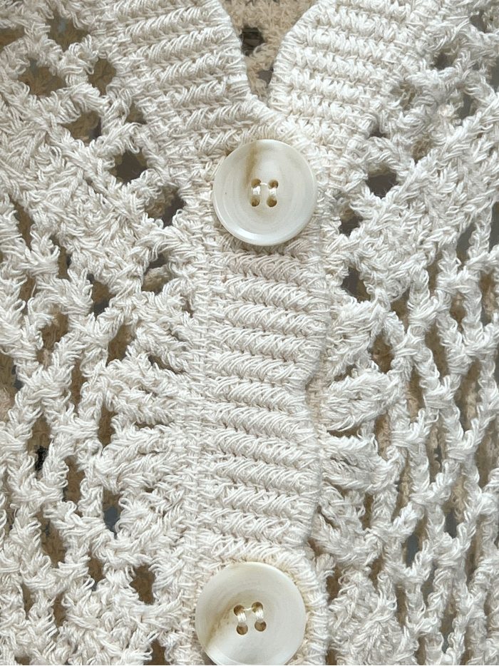 Cárdigan calado botones