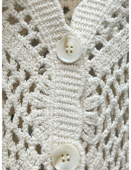 Cárdigan calado botones