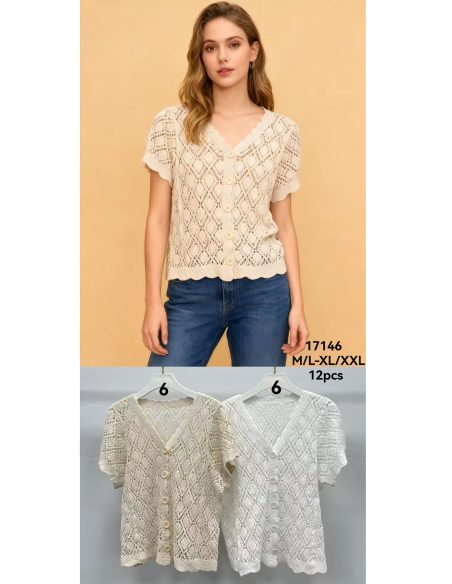 cardigan à motif losanges