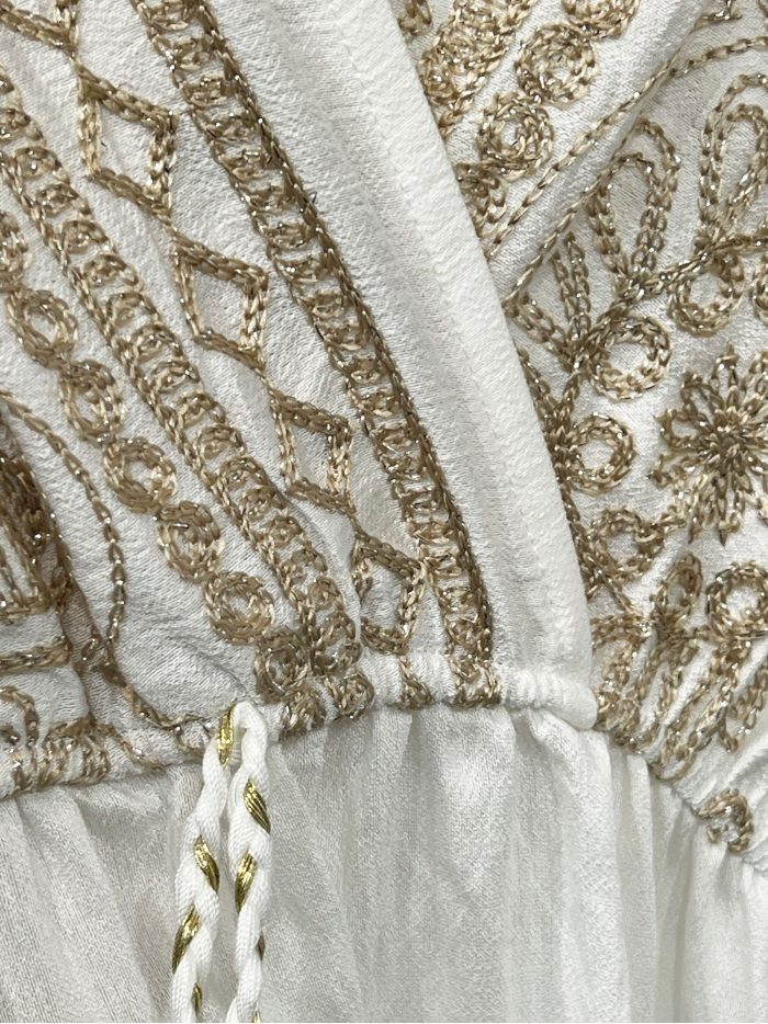 Vestido boho estampado borlas