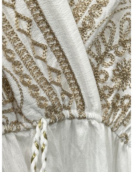 Vestido boho estampado borlas