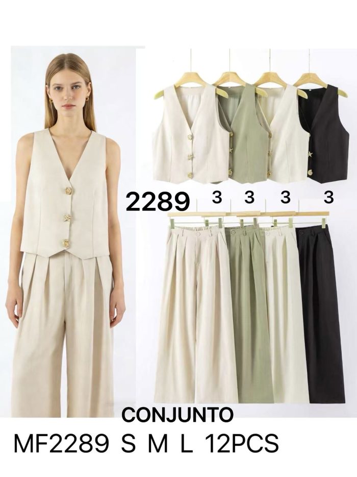 Co-Ord tailored waistcoat & wide-leg trousers