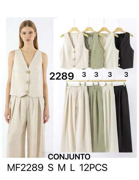 Co-Ord tailored waistcoat & wide-leg trousers