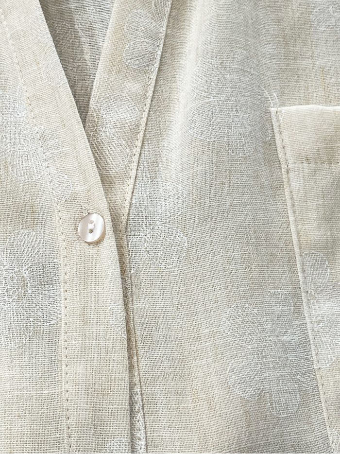 Vestido camisero estampado floral