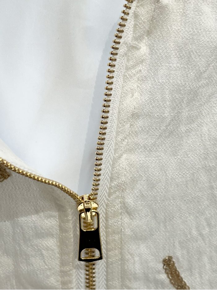 Bomber bordada hojas