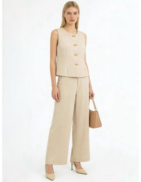 Co-Ord Metal button waistcoat & trousers