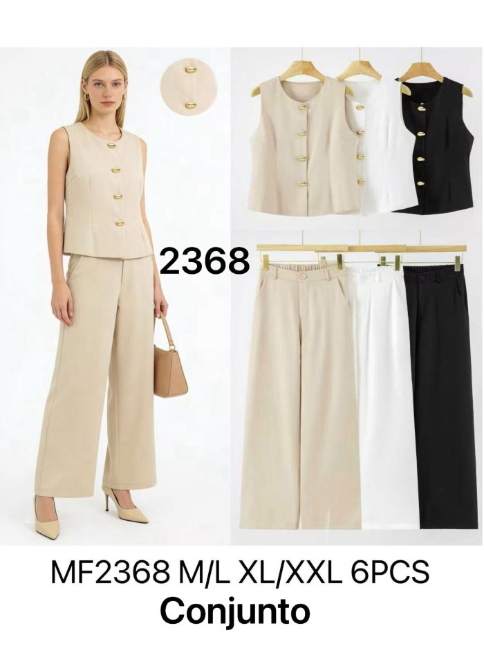 Co-Ord Metal button waistcoat & trousers