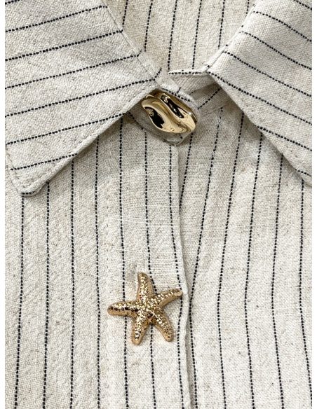 Camisa rayas botones marinos