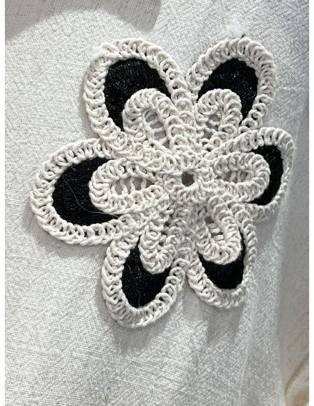 Conjunto Camisa bordada + pantalón recto