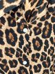 Leopard shirt dress with belt