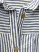 Vestido camisero rayas cinturón