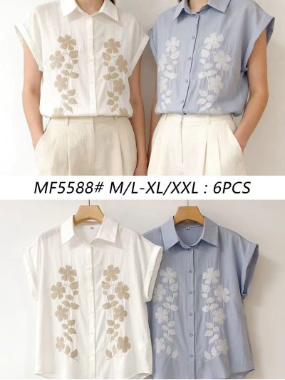 Camisa bordado floral 2