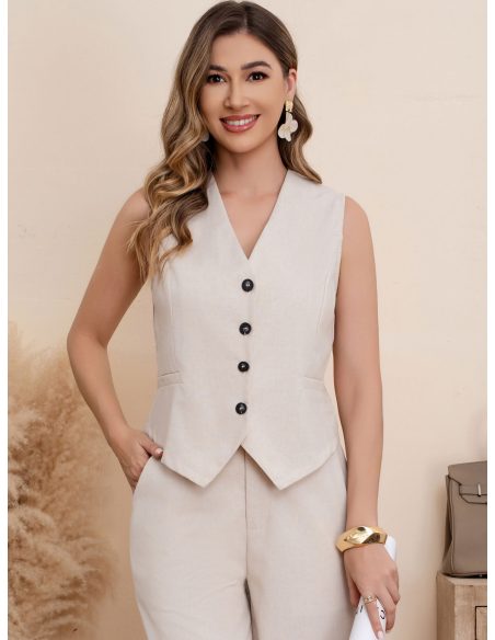 Chaleco sastre botones