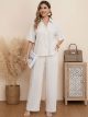 Co-Ord linen effect shirt & trousers