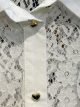 Camisa encaje botones de corazones