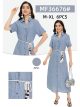 Midi shirt dress with rope belt