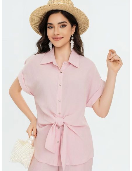 chemise à col cravate