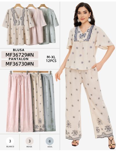 Blusa boho com pala bordada 2