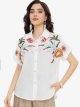 Camisa bordada floral