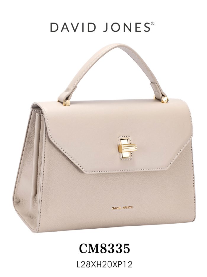 Bolso de mano solapa cierre giratorio