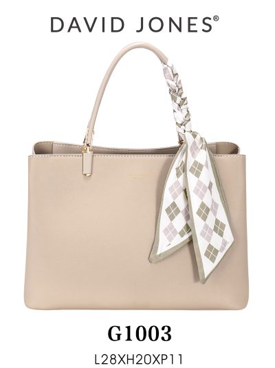 Bolso tote minimal pañuelo decorativo