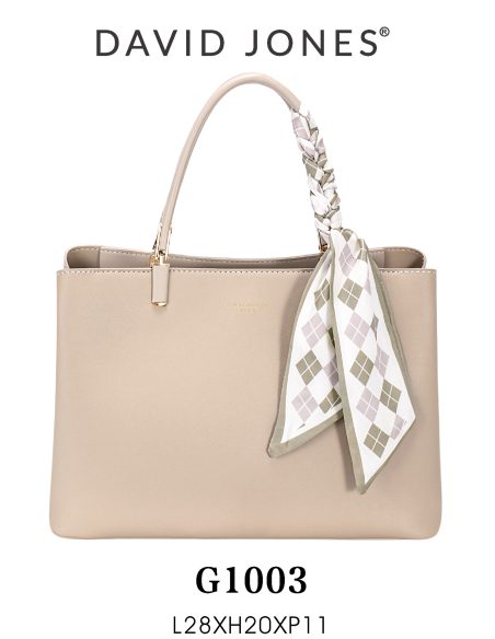 Bolso tote minimal pañuelo decorativo