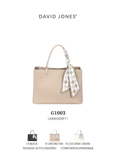 Bolso tote minimal pañuelo decorativo 2