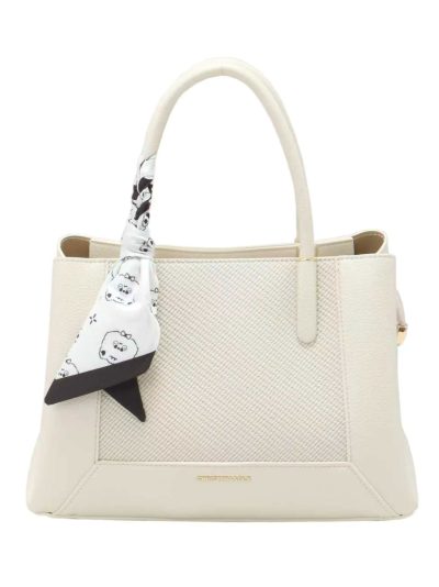 Borsa tote con dettaglio sciarpa