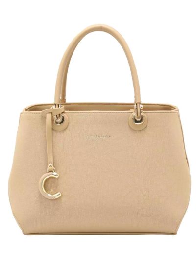 Bolso shopper charm metálico
