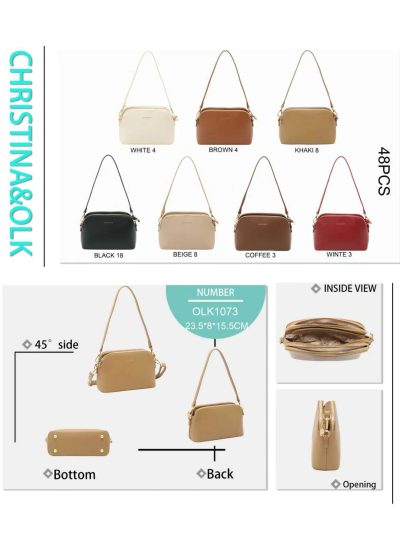 Bolso bandolera doble cremalleras 2