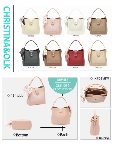 Handtasche mit Schal-Detail