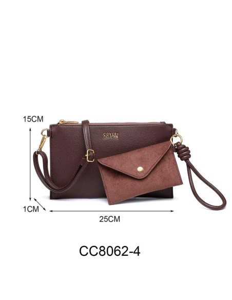 Umhängetasche mit Münzfach im Briefumschlagstil