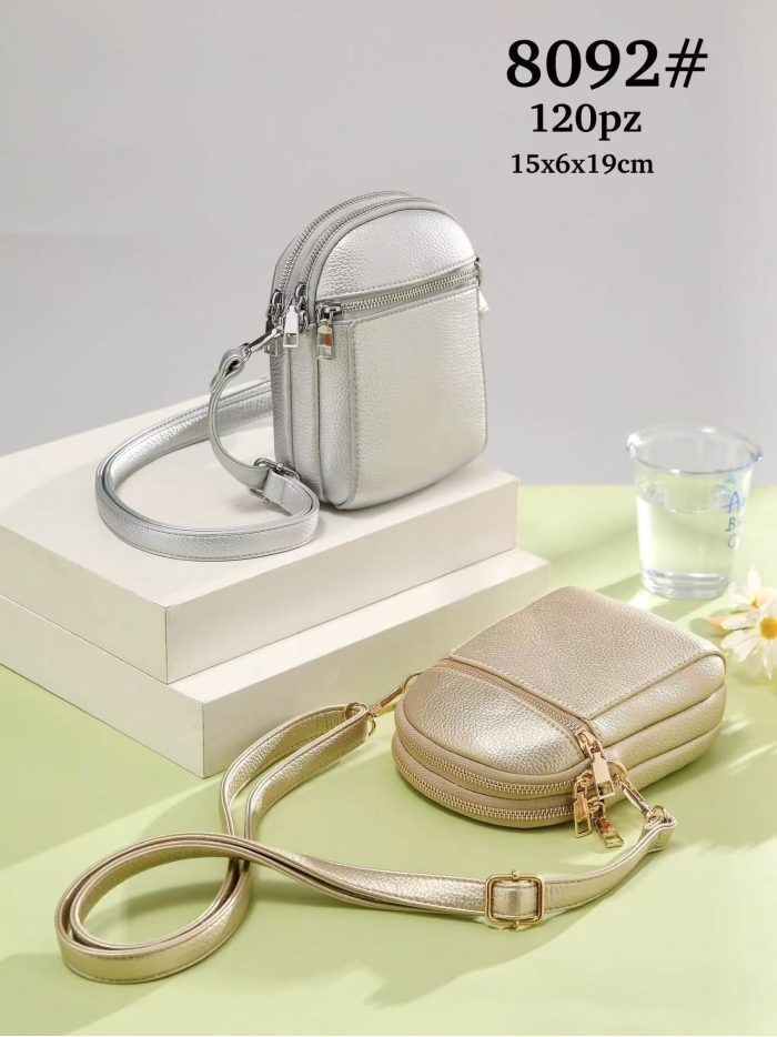 Mini bolso bandolera portamóvil cremallera