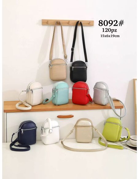 Mini bolso bandolera portamóvil cremallera