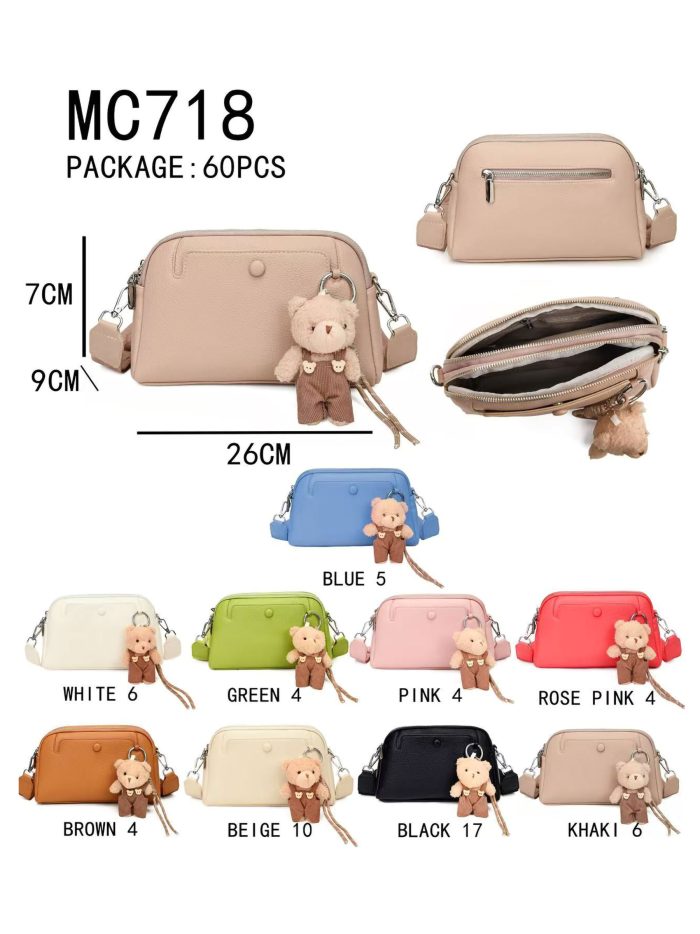 Bolso bandolera charm de osito