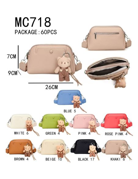 Bolso bandolera charm de osito