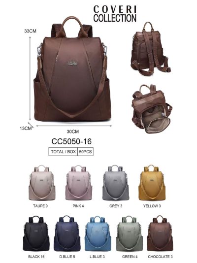 Mochila antirrobo nylon grande bolsillo frontal 2