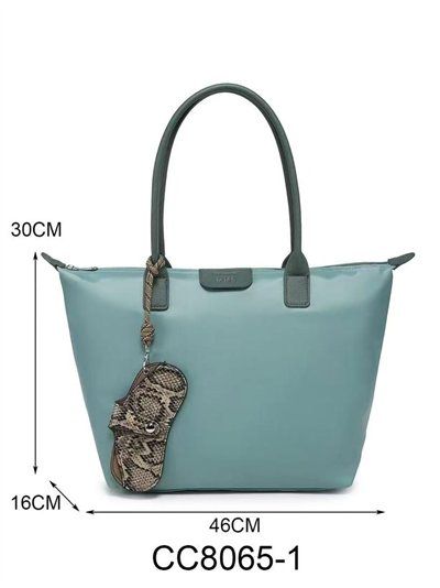 Bolso shopper grande nylon cremallera
