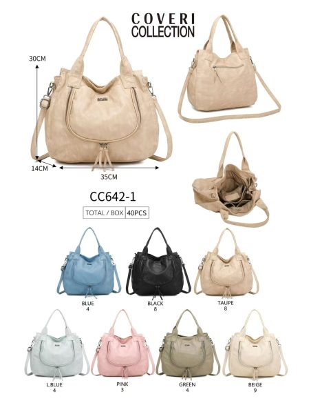 Bolso hobo cremallera y borla