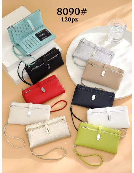 Cartera monedero cremallera y asa