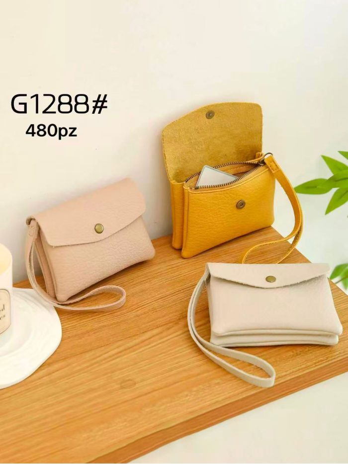 Mini carteira com aba e alça