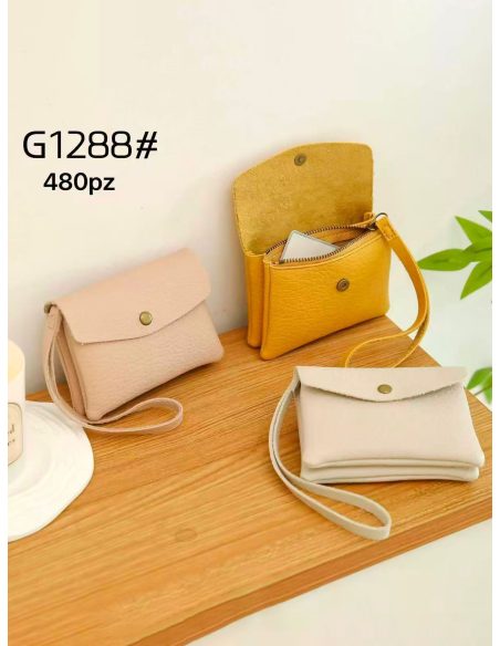 Mini carteira com aba e alça