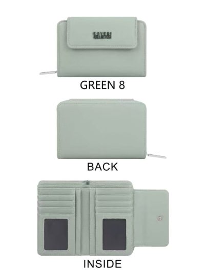 Cartera mini cremallera y solapa con caja regalo