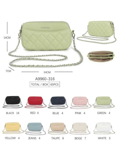 Bolso bandolera acolchado cadena 2