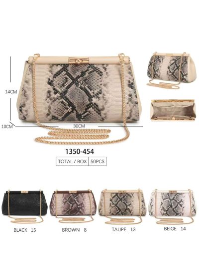 Bolso clutch efecto serpiente cadena 2
