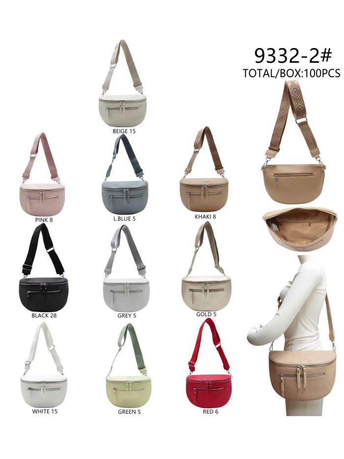 Marsupio con doppia cerniera e tracolla regolabile