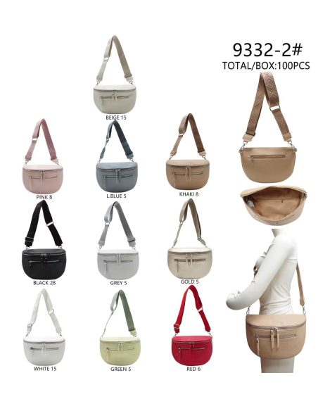 Marsupio con doppia cerniera e tracolla regolabile