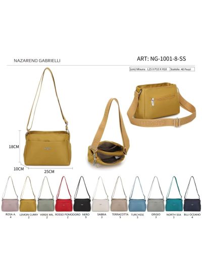 Bolso bandolera nylon bolsillo exterior 2